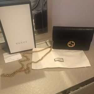 Gucci wallet on a chain